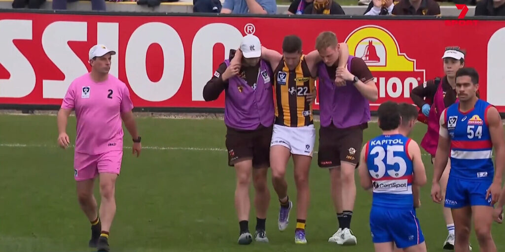 Breust injures knee